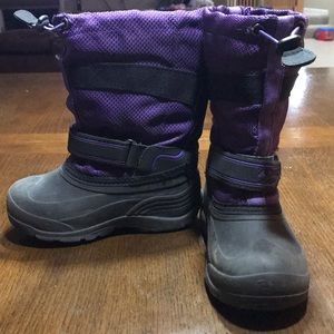 Size 11 toddler purple snow boots